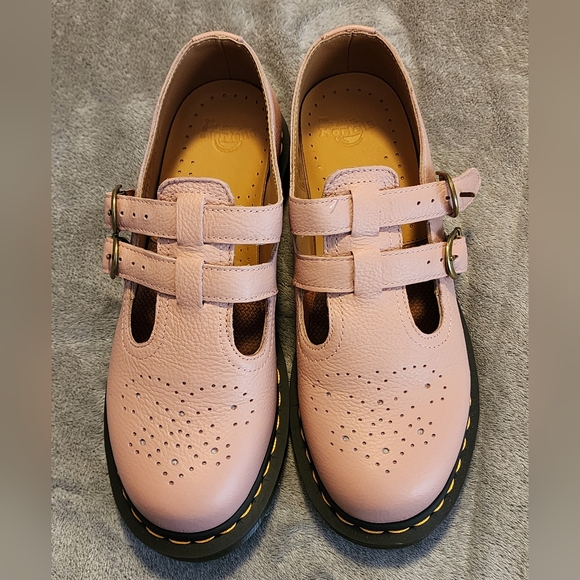 Dr. Martens Shoes - NIB peach Dr Martens Virginia Mary Janes size 8